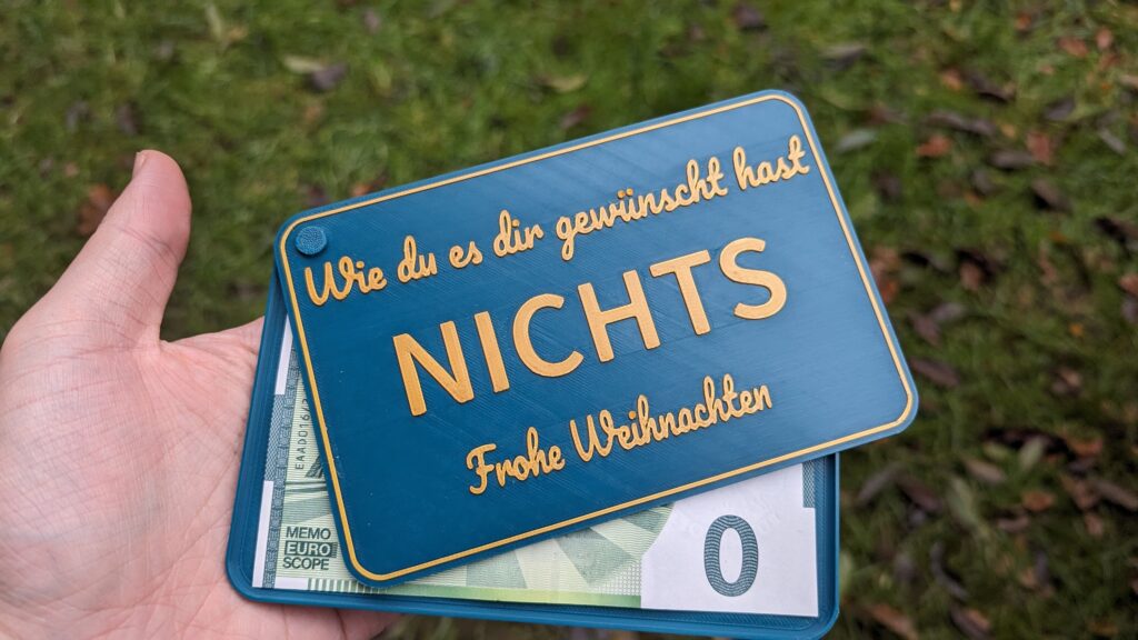 Geschenkidee: Geschenkbox "Nichts" - Gift Idea "Nothing" - Birthday, Geburtstag, Weinachten, Christmas