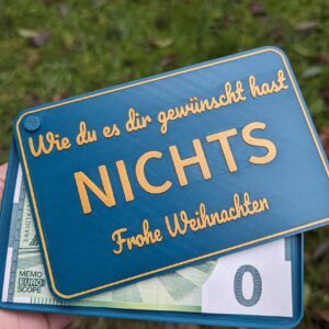 Geschenkidee: Geschenkbox "Nichts" - Gift Idea "Nothing" - Birthday, Geburtstag, Weinachten, Christmas